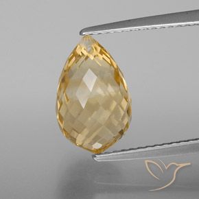 4.30ct طبيعي برتقالى-ذهبى سيترين, بريوليت, VVS-VS