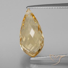 5.49ct طبيعي برتقالى-ذهبى سيترين, بريوليت, VVS-VS