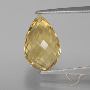6.52ct طبيعي برتقالى ذهبة سيترين, بريوليت, VVS