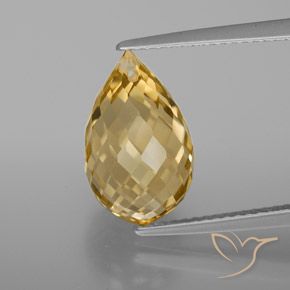 6.04ct طبيعي ذهبى فاتح-متوسط سيترين, بريوليت, VVS