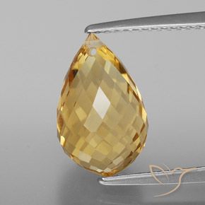 4.70ct طبيعي ذهبي سيترين, بريوليت, VVS-VS