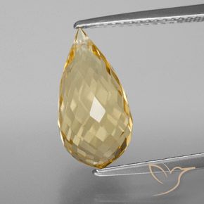 4.53ct طبيعي ذهبى فاتح سيترين, بريوليت, VVS-VS