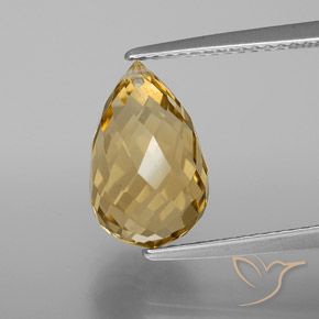 4.42ct طبيعي ذهب سيترين, بريوليت, VVS-VS