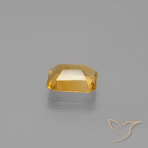 سيترين ذهبى-برتقالى طبيعي، قص الزمرد، 1.85 قيراط، قليلا جدا