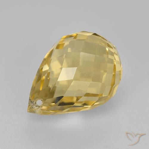 4.21ct طبيعي ذهب سيترين, بريوليت, VVS-VS