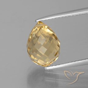 4.38ct طبيعي ذهبي سيترين, بريوليت, VVS