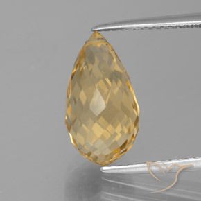 5.32ct طبيعي ذهبي سيترين, بريوليت, VVS