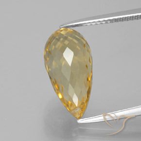 6.05ct طبيعي ذهب سيترين, بريوليت, VVS-VS
