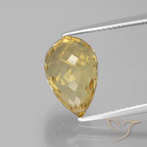 5.63ct طبيعي ذهبي سيترين, بريوليت, VVS