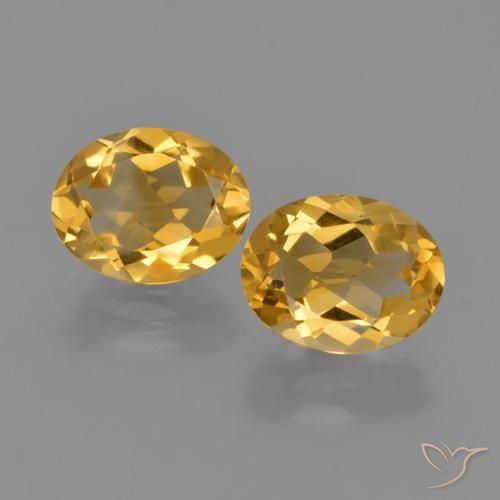 3.30ctw Medium Light Orange-Gold سيترين, بيضوي, VVS