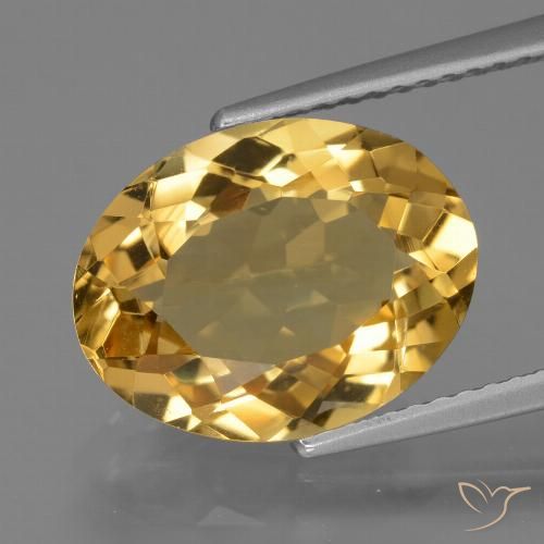 4.99ct طبيعي برتقالى ذهبة سيترين, بيضوي, VVS