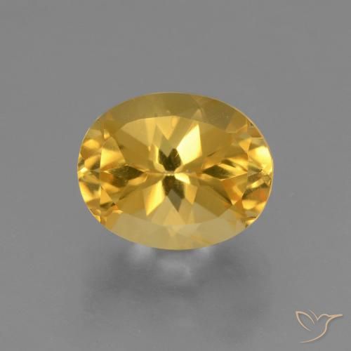 2.69ct طبيعي ذهبى لامع سيترين, بيضوي, قليلا جدا
