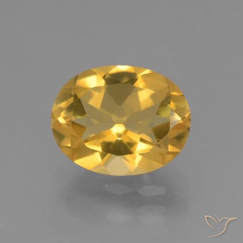 2.32ct طبيعي ذهبي سيترين, بيضوي, VVS-VS