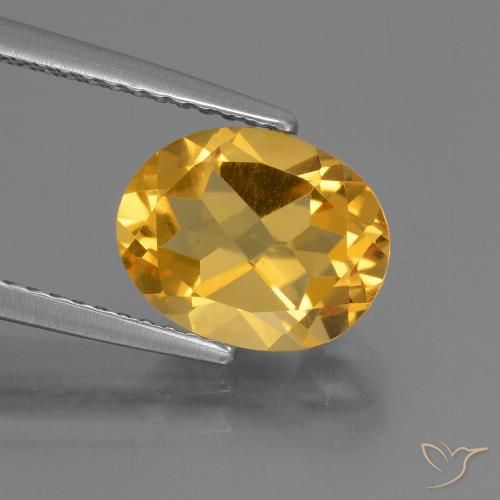 2.57ct طبيعي ذهبى متوسط سيترين, بيضوي, VVS-VS