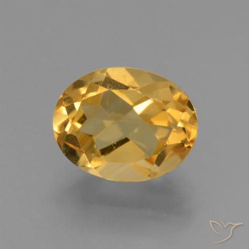 2.81ct طبيعي برتقالى ذهبى غامق سيترين, بيضوي, VVS-VS