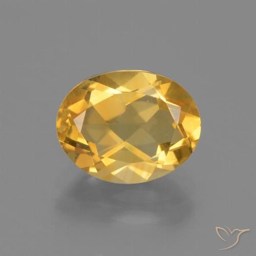 2.19ct طبيعي ذهبى داكن سيترين, بيضوي, VVS-VS