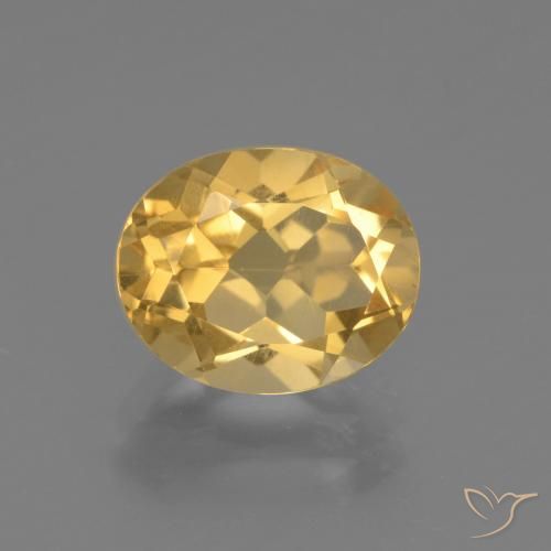2.48ct طبيعي ذهبي سيترين, بيضوي, قليلا جدا