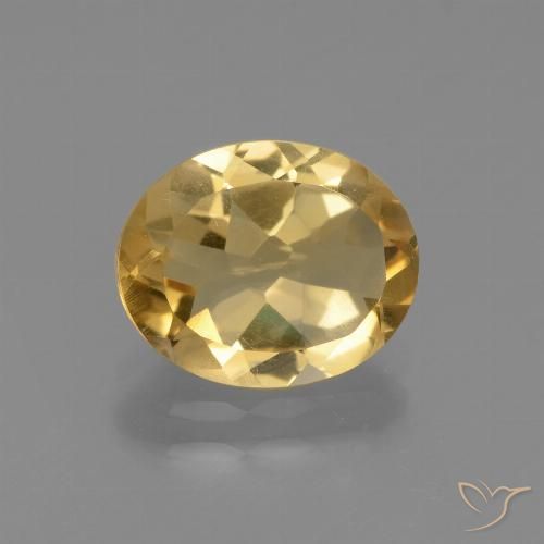 2.10ct طبيعي برتقالى ذهبة سيترين, بيضوي, قليلا جدا