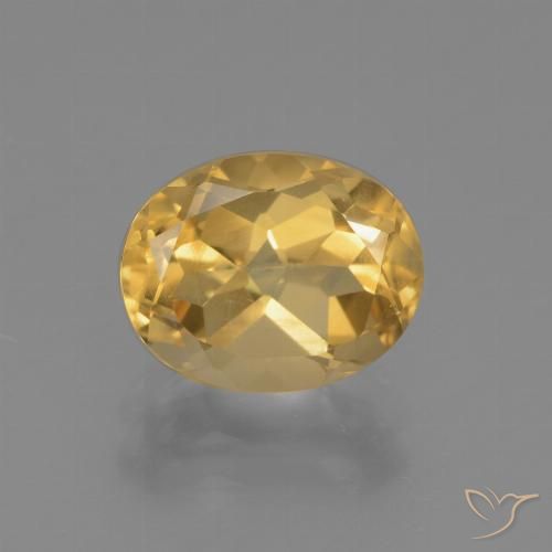 2.56ct طبيعي ذهبي سيترين, بيضوي, VVS-VS