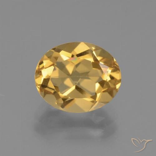 2.55ct طبيعي ذهبى فاتح-متوسط سيترين, بيضوي, VVS