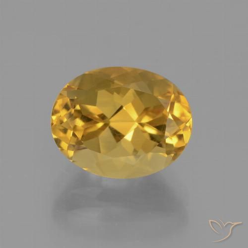 2.78ct طبيعي ذهبى داكن سيترين, بيضوي, VVS-VS