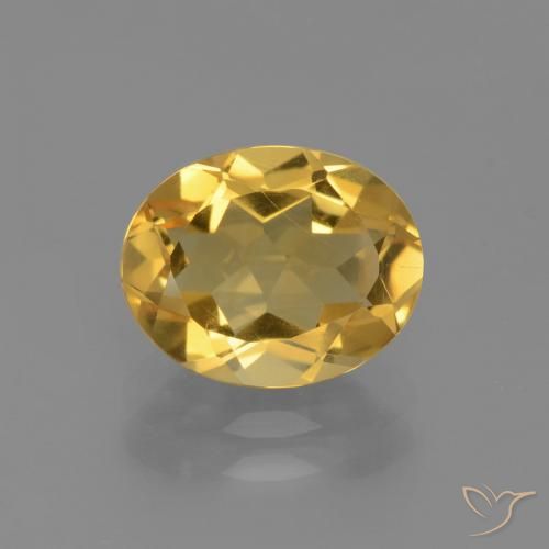 2.24ct طبيعي ذهبى فاتح-متوسط سيترين, بيضوي, VVS