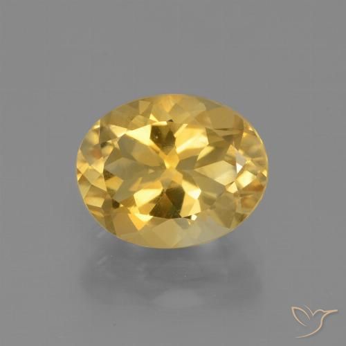 2.34ct طبيعي ذهبى لامع سيترين, بيضوي, VVS-VS
