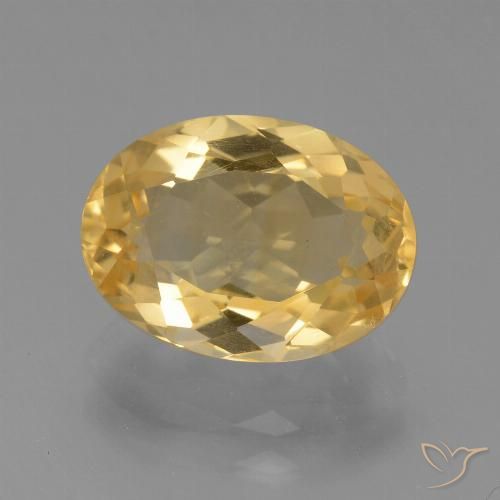 3.80ct طبيعي ذهب سيترين, بيضوي, VVS-VS