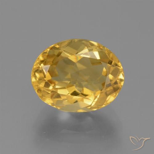 3.13ct طبيعي ذهب سيترين, بيضوي, VVS