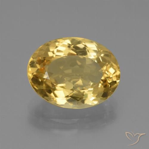4.00ct طبيعي ذهبي سيترين, بيضوي, VVS-VS