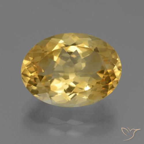 5.11ct طبيعي برتقالى ذهبة سيترين, بيضوي, VVS-VS