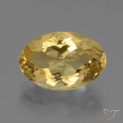 4.82ct طبيعي ذهبى فاتح سيترين, بيضوي, VVS