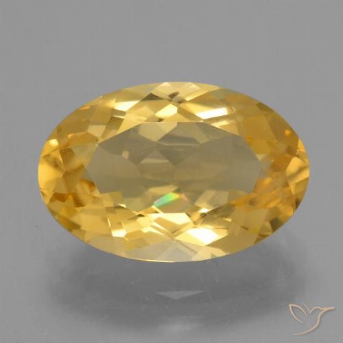 4.55ct طبيعي ذهبى لامع سيترين, بيضوي, VVS