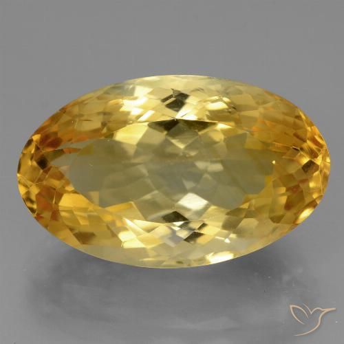 12.85ct طبيعي ذهبى داكن سيترين, بيضوي, VVS