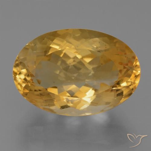 10.94ct طبيعي برتقالى ذهبى غامق سيترين, بيضوي, VVS