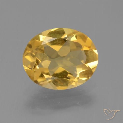1.84ct طبيعي برتقالى ذهبة سيترين, بيضوي, VVS-VS