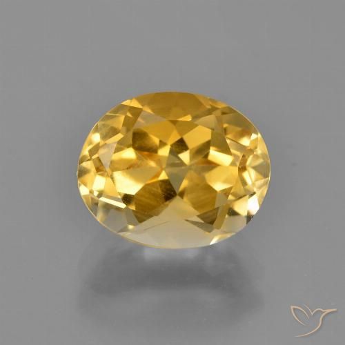 2.68ct طبيعي ذهبى داكن-متوسط سيترين, بيضوي, VVS