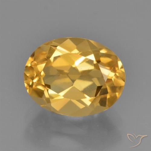 2.40ct طبيعي برتقالى ذهبة سيترين, بيضوي, قليلا جدا
