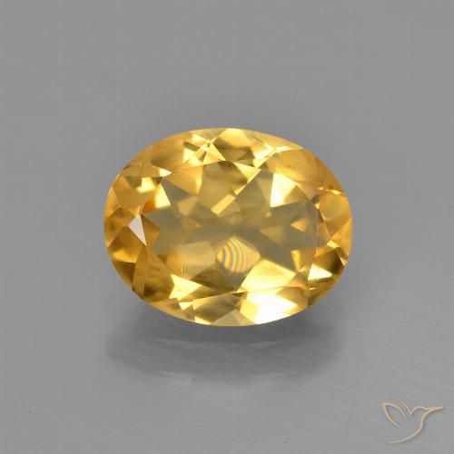 1.84ct طبيعي ذهبي سيترين, بيضوي, VVS-VS