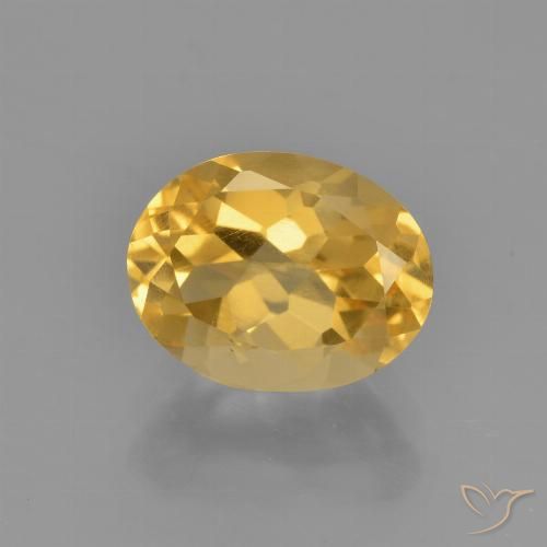 2.41ct طبيعي ذهبى لامع سيترين, بيضوي, VVS