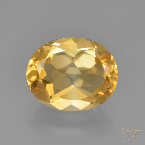 2.13ct طبيعي ذهبى متوسط سيترين, بيضوي, VVS-VS