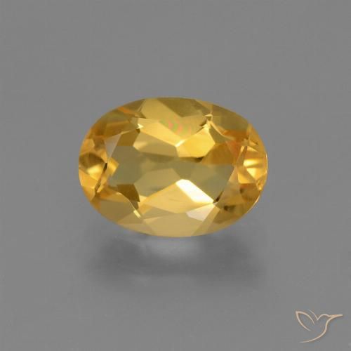 1.78ct طبيعي ذهبى-برتقالى سيترين, بيضوي, VVS-VS