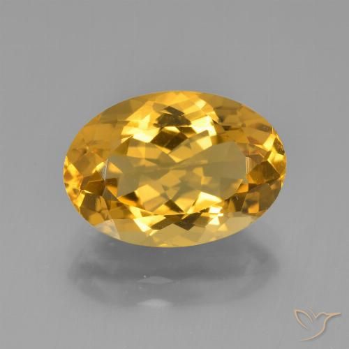 4.58ct طبيعي برتقالى ذهبة سيترين, بيضوي, VVS