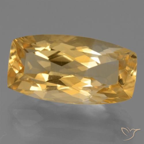 7.81ct طبيعي برتقالى ذهبى غامق سيترين, وسادة, قليلا جدا
