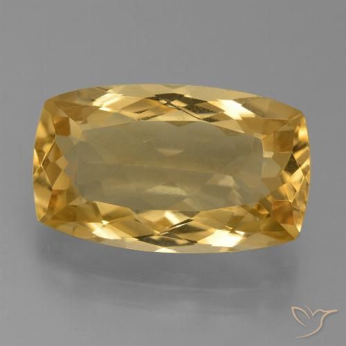 7.14ct طبيعي برتقالى ذهبى غامق سيترين, وسادة, VVS