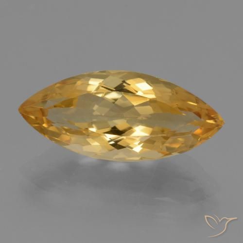 5.41ct طبيعي برتقالى ذهبى غامق سيترين, ماركيز, VVS