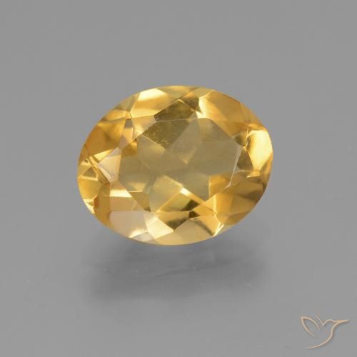 2.93ct طبيعي برتقالى ذهبى غامق سيترين, بيضوي, VVS-VS