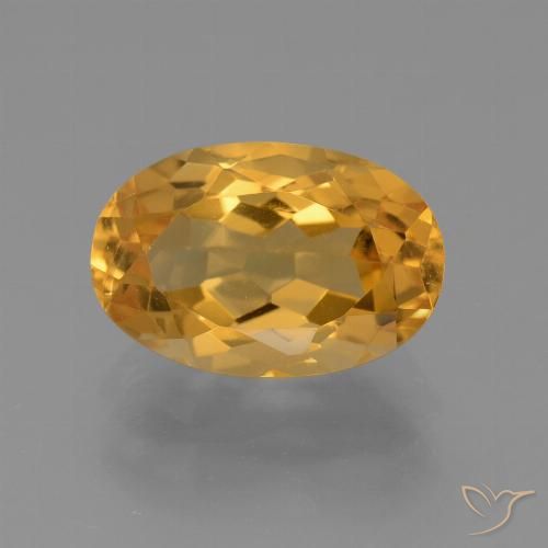 3.01ct طبيعي ذهبى-برتقالى سيترين, بيضوي, VVS-VS, Photo A