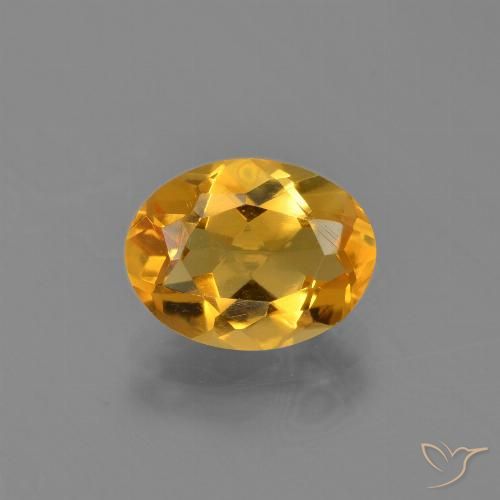 2.11ct طبيعي ذهبى-برتقالى غامق سيترين, بيضوي, VVS-VS
