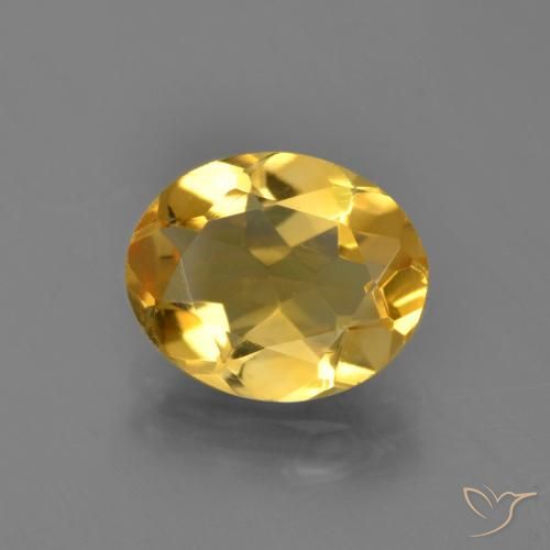 2.76ct طبيعي برتقالى ذهبى غامق سيترين, بيضوي, VVS-VS